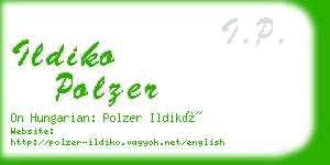 ildiko polzer business card